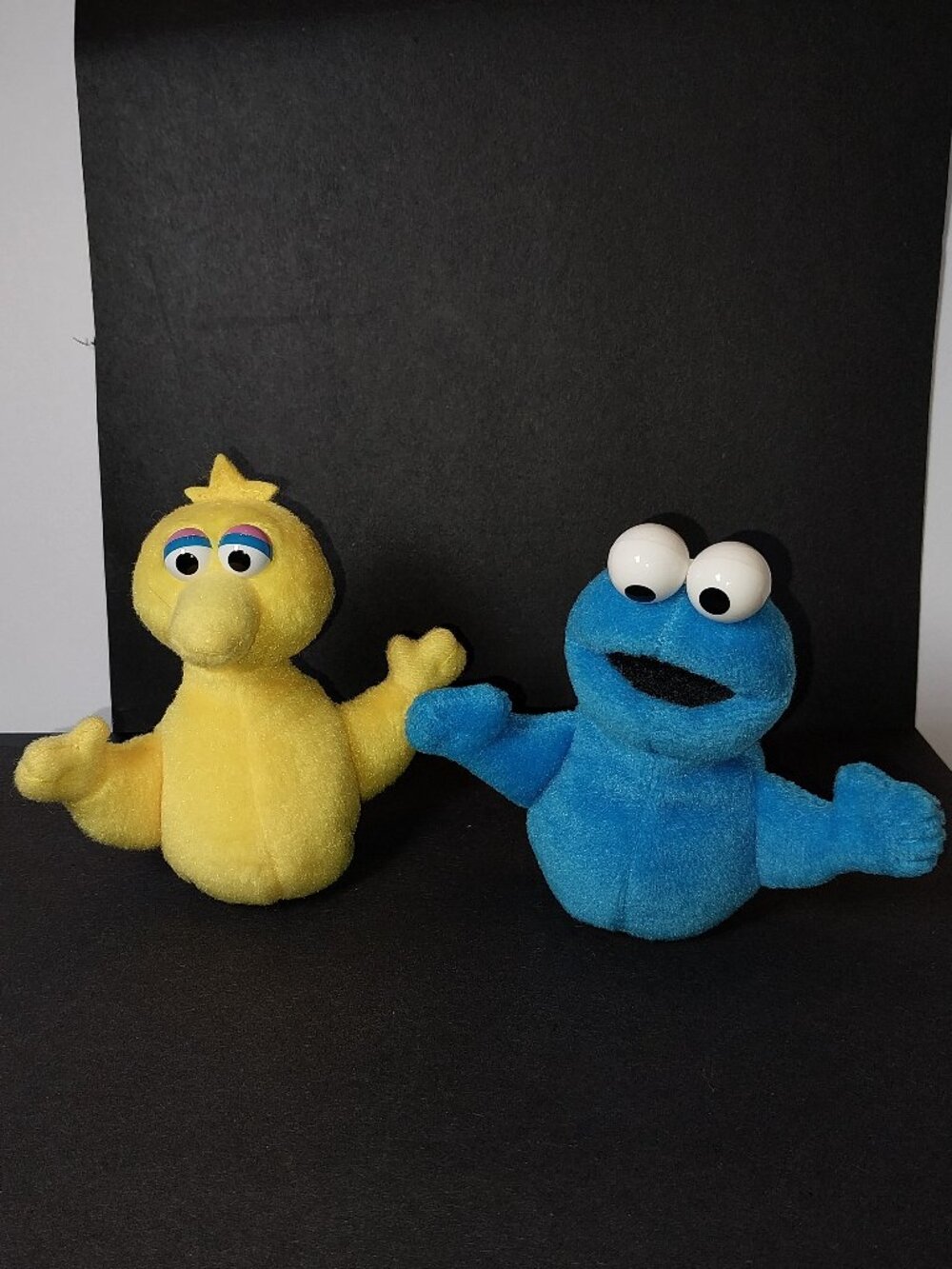 Gund Sesame Street Big Bird & Cookie Monster 4" Plush Finger Puppets